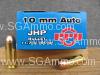 50 Round Box - 10mm Auto 180 Grain Hollow Point Prvi Partizan Ammo - PPD10